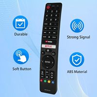Control Remoto de Repuesto Compatible con Televisores Sharp GB345WJSA GB346WJSA 4T-C70BK2UD con Netflix y YouTube
