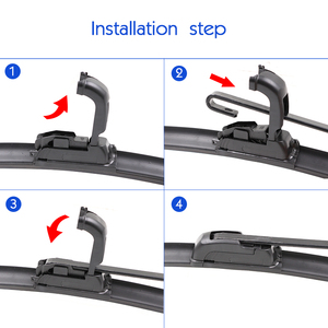 Spazzola tergicristallo in gomma naturale senza telaio con lavaggio integrato per la pulizia universale del parabrezza anteriore dell'auto - Product Image 6