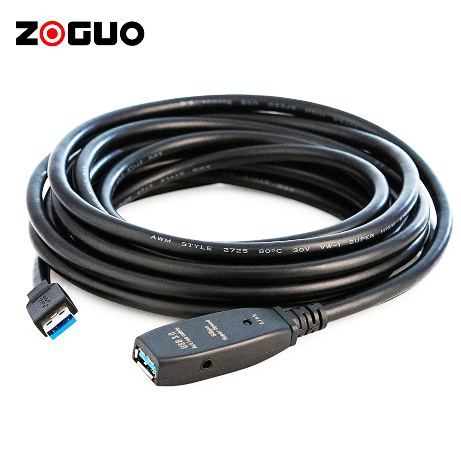 Yüksek hızlı siyah USB 3.0 uzatma kablo USB kablo uzatma A erkek bir kadın uzatma kablosu veri kablosu