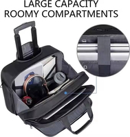 Sac de voyage à roulettes personnalisé à usage intensif mallette sur roulettes avec fermeture éclair sac de sport portable pour pilote de vol à roulettes OEM/ODM