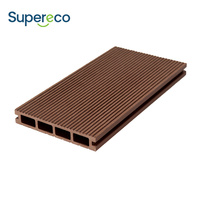 Planches de terrasse en WPC co-extrudées imperméables pour terrasses en bois et terrasses extérieures.