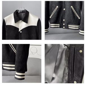 TKAN449D Vente en gros OEM Veste en coton 100% pour homme, style luxe extérieur, impression numérique personnalisée, patchwork, col rabattu - Product Image 3