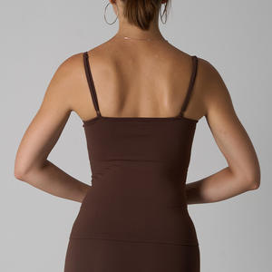 Débardeur de sport sans couture ultra doux et très élastique, sensation seconde peau, camisole sans manches pour femme, idéal pour la maison - Product Image 3