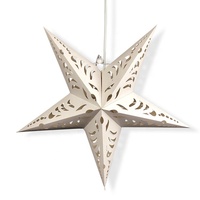 Lanterne étoile blanche en papier à suspendre personnalisable pour fêtes de mariage, DIY, D45CM, certifiée CE & ROHS
