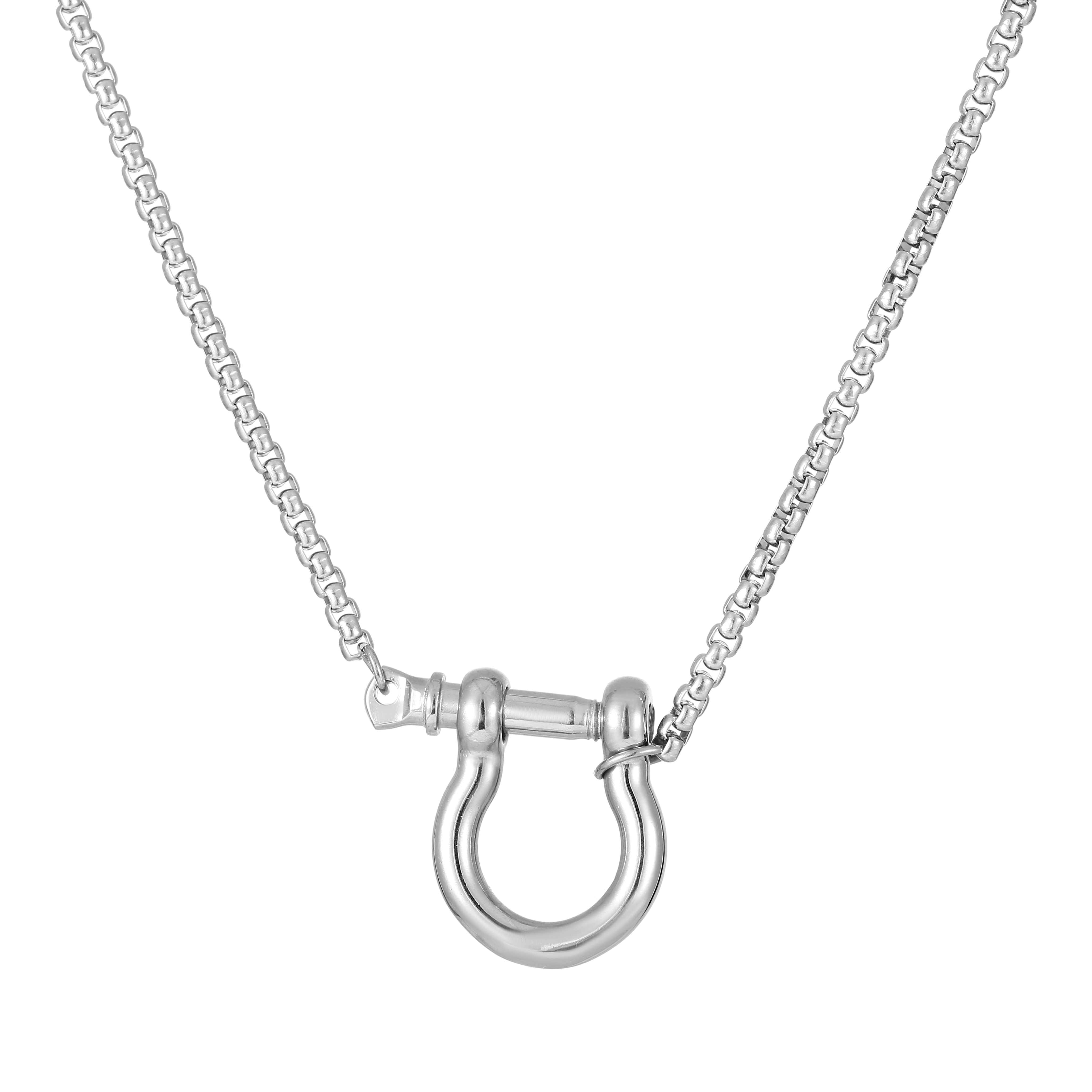 horse shoe necklace stainless