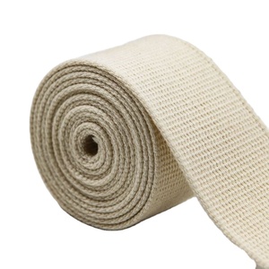 Factory Wholesale 100% Cotton Natural Color <b>Webbing</b> Bag Strap Cotton Binding Thick Cotton <b>Webbing</b> for Garment Cloths Accessories - Product Image 5