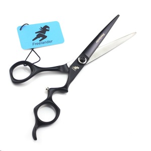 Tijeras de peluquería con mango curvo, para el hogar, para salón de belleza, 7,0 pintura - Product Image 2