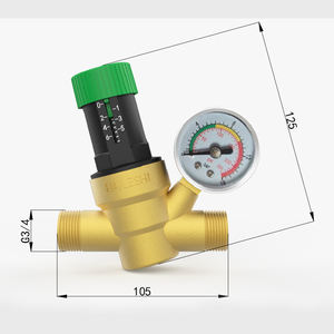 Válvula Reductora de Presión Manual de Cobre, Estabiliza la Presión del Agua para Reducir la Pérdida por Impacto de Agua, Marca HAi LESHI, Venta al por Mayor - Product Image 2