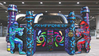 Dôme de combat gonflable interactif, arène de laser game, tente de labyrinthe laser pour la location commerciale et les centres de divertissement