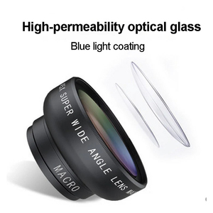 Objectif Grand Angle 0.45X et Macro 12.5X à Clipser pour Téléphones Portables – Accessoire <span class=keywords><strong>Photo</strong></span> Optique Professionnel 2-en-1 - Product Image 3