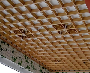 Thiết kế kim loại lưới nhôm treo mở di động gạch Trần đục lỗ trần plafond - Product Image 5