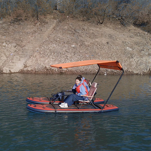 Planche de SUP gonflable, bateau de pêche catamaran, embarcation portable pour sports nautiques en plein air - Product Image 3