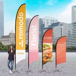 Banderas Angulares con Logotipo Personalizado, Banderas Promocionales Personalizadas para Publicidad en Interiores y Exteriores, Banderas de Playa para Promoción Empresarial - Product Image 2