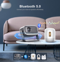 Proyector LCD B12 1080P con Android 12, WiFi 6, Enfoque Automático, Corrección Trapezoidal Automática, 4K, Cine en Casa, Proyector Portátil para Juegos y Fútbol