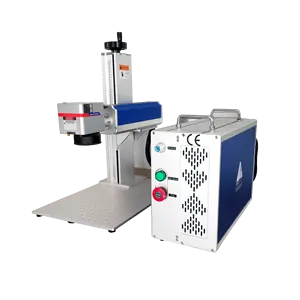 Machines de marquage laser à fibre portable 30w 50w plaque signalétique carte de crédit machine de marquage laser à fibre facile à utiliser