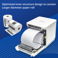 Imprimante de reçus Xprinter XP-T890H 80 mm, imprimante POS, compatible avec les systèmes Windows et Mac, port USB ou port Ethernet, imprimante de bureau