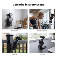 Plaque arrière magnétique puissante et support magnétique K&F Concept compatibles avec DJI Osmo Pocket 4P 4 3