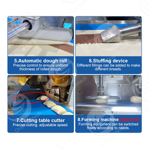 เครื่องทำขนมปังฝรั่งเศสอัตโนมัติ orme เครื่องทำขนมปังเบอร์เกอร์อุปกรณ์เบเกอรี่ขนาดเล็ก - Product Image 5