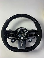 Volant sport en fibre de carbone personnalisé pour Mercedes-Benz Classe C CLA W176 W246 W231 W172 W218 W166 W639 LED AMG