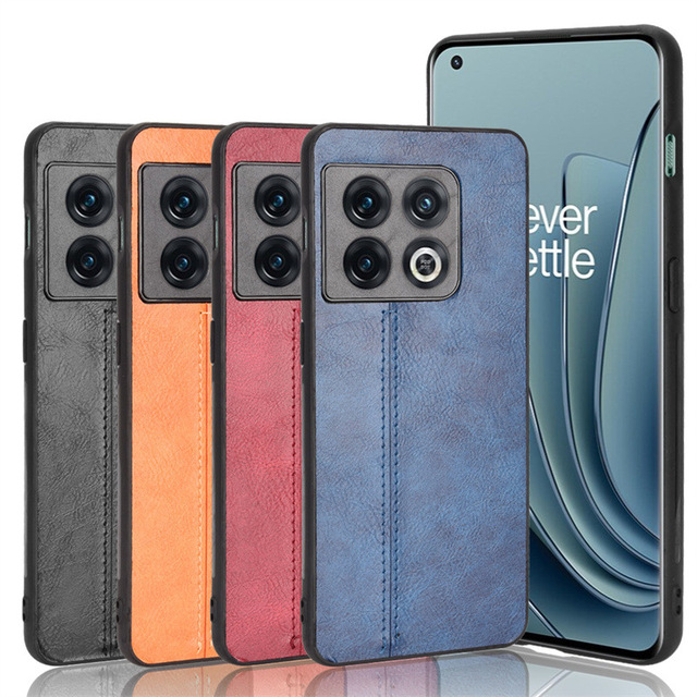 OnePlus ACe3V/Nord4 PU Leather Shockproof Protective Case with Phone Grip for One Plus 10 Pro