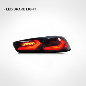 ไฟท้าย LED แบบเคลื่อนไหวสำหรับมิตซูบิชิ แลนเซอร์ อีเอ็กซ์ ปี 2010-2016 ดีไซน์ใหม่ แบบรมดำสีแดง - Product Image 4