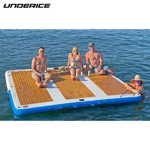 Outdoor Island Boat Raft Langlebige aufblasbare Wasserdock-Schwimm plattform zum Sonnenbaden