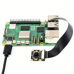 Módulo de Cámara IMX219 para <span class=keywords><strong>Raspberry</strong></span> <span class=keywords><strong>Pi</strong></span> 5, <span class=keywords><strong>8MP</strong></span>, Interfaz MIPI-CSI 79.3 °   120 °   Cámara FOV con Cable Flexible Pi5 CSI para RPI 5 - Product Image 1