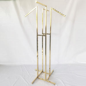 Estante de ropa de 4 formas Estante de ropa dorado ajustable de cromo de cascada - Product Image 2
