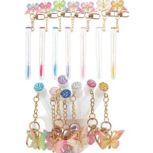 Brosse de nettoyage pour cils mini en tube avec logo personnalisé, brosse à mascara et extensions de cils, porte-clés – Meilleure vente - Product Image 2