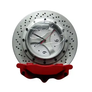 Reloj de pared de Metal con forma de cubo para rueda de coche, Moderno