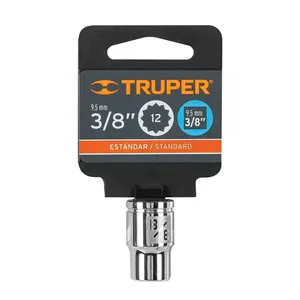 Juego de llaves de vaso de 12 puntas de 6 3/8 pulgadas, con accionamiento de 3/8 pulgadas, TRUPER - Product Image 3