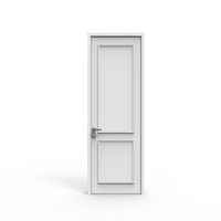 Pintu Interior MDF Berlapis Putih dengan Inlay untuk Kamar Tidur, Ruang Tamu, Kantor, Vila, Apartemen, Hotel, dan Penggunaan Komersial