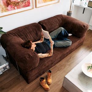 Bắc Âu nén cắt <span class=keywords><strong>sofa</strong></span> cho khách sạn căn hộ nhỏ lười biếng dual-sử dụng có thể gập lại vải to sợi tầng đứng phòng khách - Product Image 5