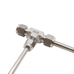 Áp lực cao SS316L 3-Way Ống phù hợp NPT nữ cổng với ferrule nối Tee Ống Adapter - Product Image 5