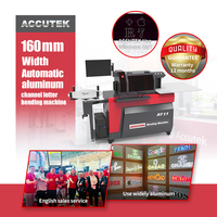 Machine à cintrer les lettres en aluminium à commande de profondeur automatique Accutek à faible coût pour les lettres d'entreprise