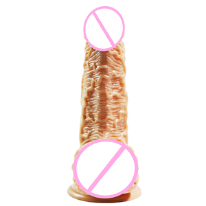 Juguetes Sexuales Premium para Adultos, Dildo Realista de Silicona Suave de Doble Capa, Gran Ventosa, Silicona Líquida Impermeable, Color Carne Marrón - Product Image 2