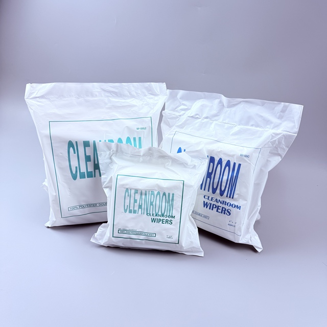 Lint Free Optical Cleaning Wipes 6x6 Inch 110gsm 1009SLE Laser Edge Cleanroom Wiper for LCD Lens Screen
