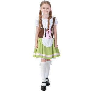 Niños niñas Oktoberfest vestido <span class=keywords><strong>de</strong></span> lujo <span class=keywords><strong>Heidi</strong></span> alemán niños cerveza mucama <span class=keywords><strong>disfraz</strong></span> bávaro Dirndl vestido - Product Image 1