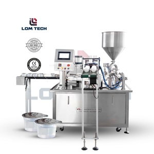 Vendita calda automatica di plastica succo di frutta acqua minerale tazza sigillante pasta liquida Yogurt macchina imballatrice - Product Image 2