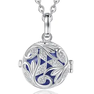 Merryshine 925 llamador de angeles plata charm bola harmonyangel caller locket necklace