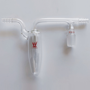 Vetreria da Laboratorio Personalizzata CS Labglass, Resistenti Bubbler Orizzontali in Vetro Borosilicato per <span class=keywords><strong>Esperimenti</strong></span> di Reazione Chimica dei Gas - Product Image 5