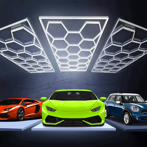 JESLED hexagone détaillant atelier magasin de vêtements lumières Led pour magasin de voiture et <span class=keywords><strong>Garage</strong></span> lumières en nid d'abeille Led travail <span class=keywords><strong>Garage</strong></span> lumière Ceil - Product Image 6