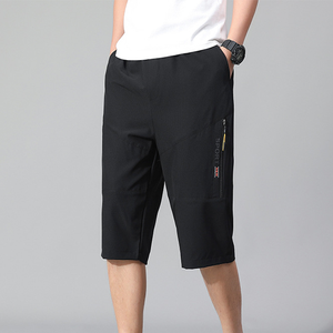 Nouveaux pantalons Capri pour hommes, pantalons de plage minces en pur coton et <span class=keywords><strong>shorts</strong></span> décontractés - Product Image 5