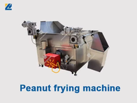 Friteuse automatique commerciale à gaz pour l'industrie Oignon frit Manioc Donut Plantain Chip Fève Cacahuète Noix de cajou Friteuse