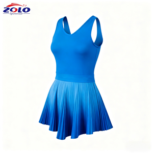 เทรนด์ใหม่ชุดใส่เล่นกีฬาในยิมเล่นเทนนิสชุดเล่นกีฬาแขนกุดผ้ายืดหยุ่นสูงสำหรับเล่นฟิตเนสเล่นโยคะและฝึกซ้อมในยิม - Product Image 1