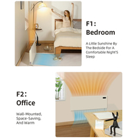 Radiateur mural électrique infrarouge 2000W, convecteur radiant pour maison, jardin, salle de bain, avec Wi-Fi