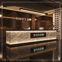 Modern Creative Curved Fiberglass Front Desk Luxury <b>Reception</b> <b>Counter</b> Art Design for Salon Lobby - Product Image 2