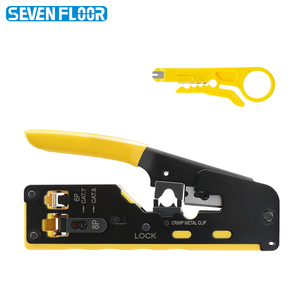 Pinza Crimpatrice Multifunzione di Alta Qualità per Cavi CAT5e/6/7, Strumento per Connettori RJ45 8P6P, Attrezzo per Crimpatura di <span class=keywords><strong>Rete</strong></span> - Product Image 1