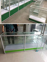 Vitrine haute en verre pour pharmacie, présentoir de pharmacie avec armoire de rangement verrouillable et éclairage
