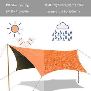 Lona Impermeable Woqi, Toldo, Refugio Portátil <span class=keywords><strong>para</strong></span> Picnic, Lona Grande <span class=keywords><strong>para</strong></span> <span class=keywords><strong>Sombra</strong></span>, Tiendas de Campaña, Lona <span class=keywords><strong>para</strong></span> Camping - Product Image 3